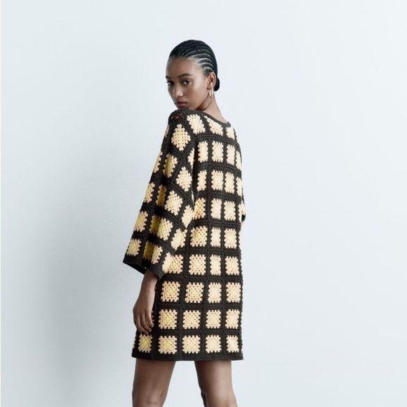 Zara Limited Edition Crochet Dress New - Picture 11 of 13